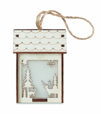 Logotrade promotional gift image of: MDF house with light