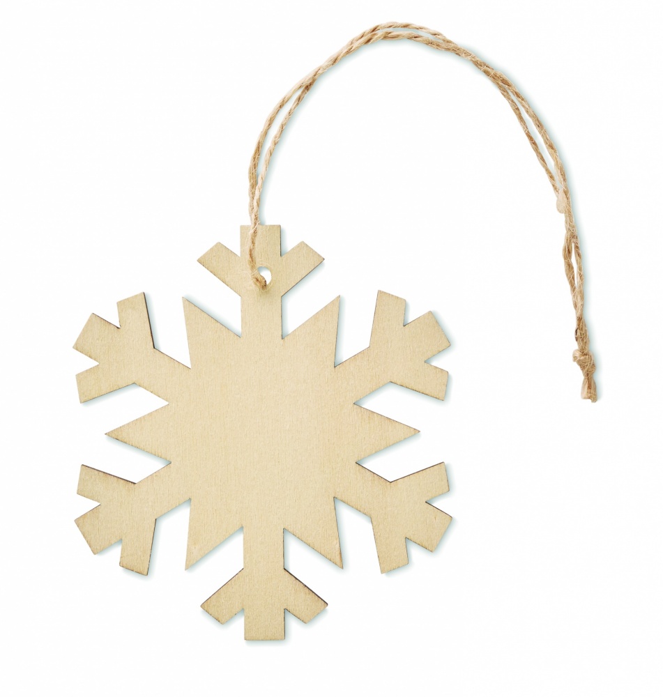 Logotrade promotional gift image of: Snowflake Tree hanger