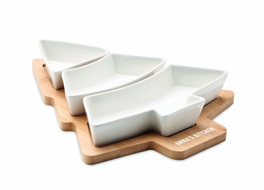 Logo trade promotional giveaways image of: Christmas tree serving tray