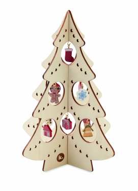 Logotrade promotional products photo of: Wooden Xmas tree decoration