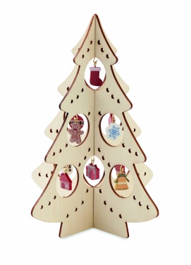 Logotrade promotional items photo of: Wooden Xmas tree decoration