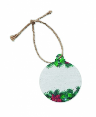 Logotrade advertising products photo of: Seed paper Xmas ornament