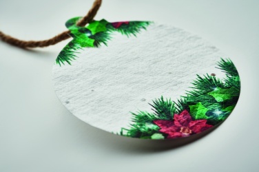 Logotrade promotional gift picture of: Seed paper Xmas ornament