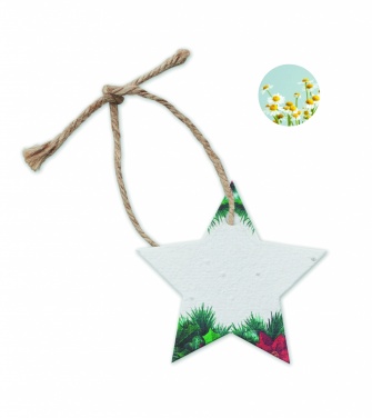 Logo trade promotional items image of: Seed paper Xmas ornament