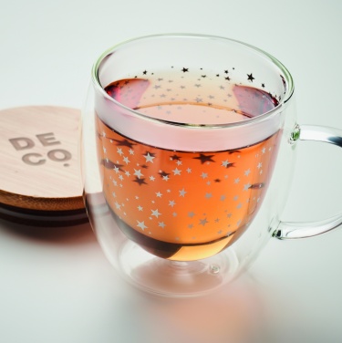 Logo trade promotional gifts image of: Double wall borosilicate mug