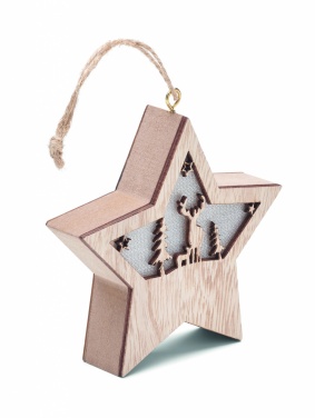 Logotrade advertising product picture of: MDF star with light