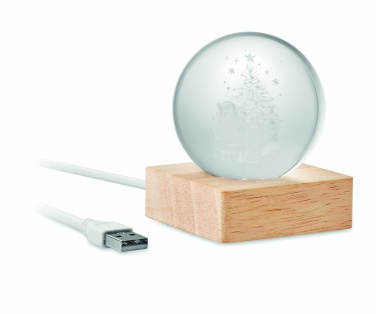 Logotrade business gift image of: Christmas LED crystal ball