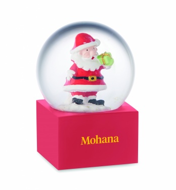 Logo trade promotional merchandise picture of: Small snow ball glass ornament