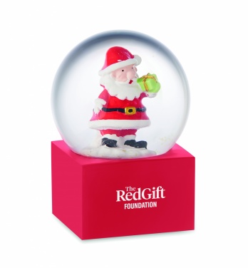 Logo trade promotional giveaways image of: Small snow ball glass ornament