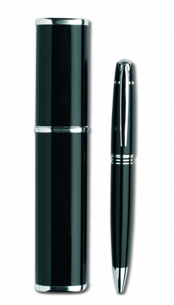 Logo trade business gifts image of: Metal twist ball pen