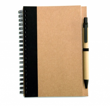Logotrade promotional gifts photo of: B6 recycled notebook with pen