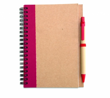Logotrade promotional products photo of: B6 recycled notebook with pen