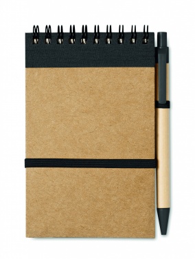 Logotrade promotional giveaway picture of: A6 recycled notepad with pen