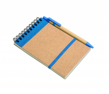 Logotrade promotional products photo of: A6 recycled notepad with pen