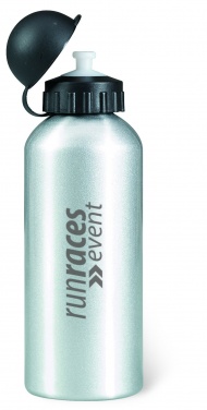 Logo trade business gift photo of: Single-walled 600 ml aluminum bottle