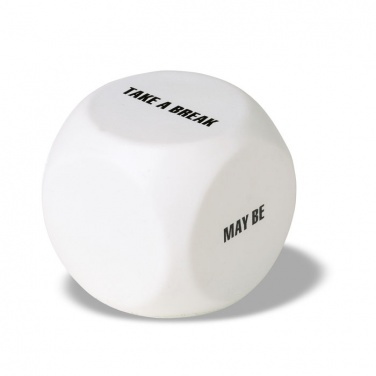 Logo trade promotional giveaways image of: Anti-stress decision dice