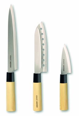 Logo trade promotional giveaways image of: Japanese style knife set
