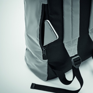 Logo trade advertising product photo of: Reflective Rolltop backpack