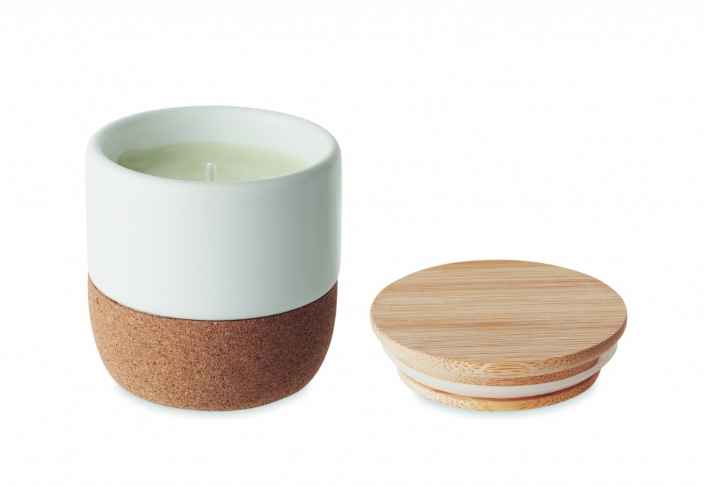 Logo trade promotional item photo of: Plant based wax candle 80 gr