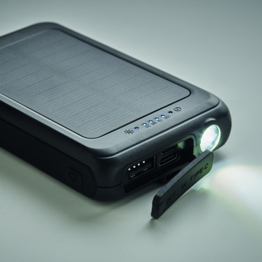 Logo trade promotional gifts image of: Solar power bank 5000 mAh