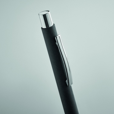 Logo trade promotional product photo of: Recycled paper push ball pen