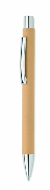 Logo trade advertising products image of: Recycled paper push ball pen