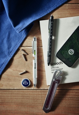 Logo trade promotional items picture of: Spirit level pen with ruler