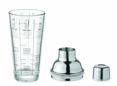 Logo trade promotional items picture of: Glass cocktail shaker 400 ml