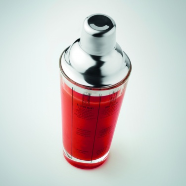 Logotrade advertising product picture of: Glass cocktail shaker 400 ml