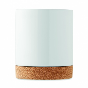 Logo trade promotional item photo of: Sublimation ceramic cork mug