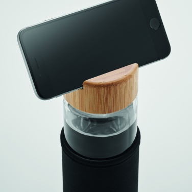 Logotrade promotional giveaway image of: Glass bottle bamboo lid 600ml