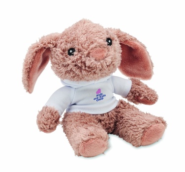 Logo trade advertising products image of: Bunny plush wearing a hoodie