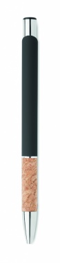 Logo trade corporate gifts picture of: Ballpoint pen made of aluminum with a cork grip