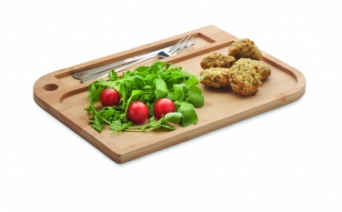 Logo trade corporate gifts image of: Meal plate in bamboo