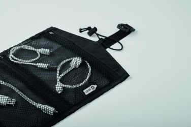Logotrade promotional items photo of: 210RPET travel cable organizer