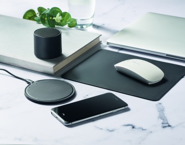 Logo trade promotional merchandise image of: Recycled PU wireless speaker