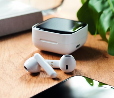 Logotrade business gifts photo of: TWS earbuds with solar charger