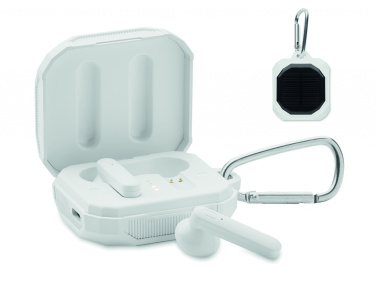 Logotrade promotional giveaway picture of: TWS earbuds with solar charger