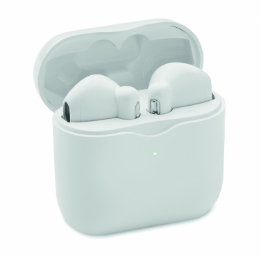 Logo trade business gifts image of: TWS earbuds with charging base