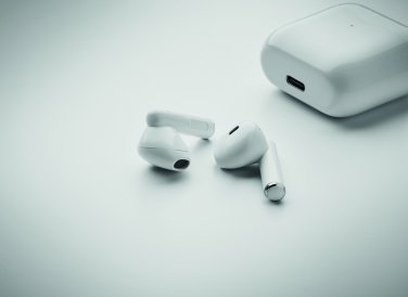 Logo trade corporate gifts picture of: TWS earbuds with charging base