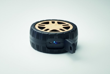 Logo trade promotional items image of: Wireless speaker tire shaped