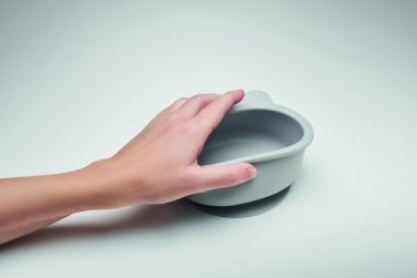 Logo trade promotional gifts image of: Silicone spoon, bowl baby set