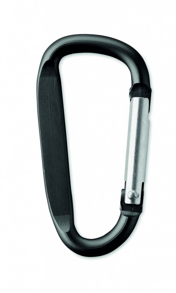 Logo trade advertising products image of: Carabiner clip in aluminium.