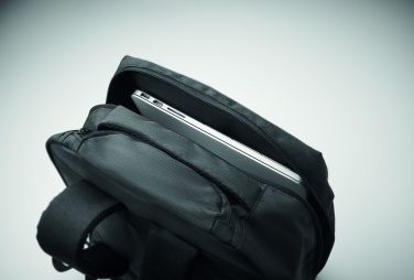 Logo trade promotional gift photo of: A portable backpack trolley with wheels, made of 600D RPET polyester