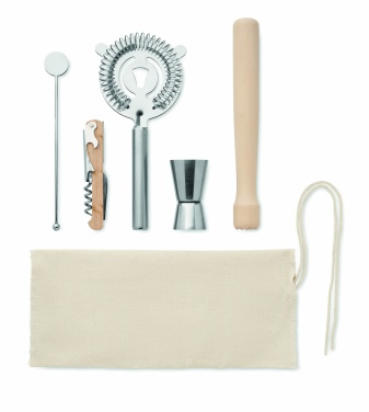 Logotrade promotional item picture of: 5 piece cocktail kit in pouch.