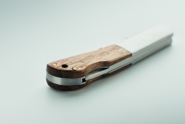 Logotrade promotional giveaways photo of: Foldable knife in acacia wood