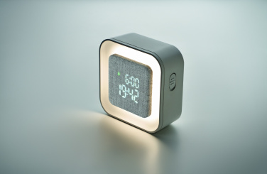 Logo trade corporate gifts picture of: Recycled ABS/RPET alarm clock Stuttgart