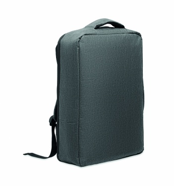 Logo trade promotional products picture of: A safe 15-inch laptop backpack made of 300D RPET with a 210D RPET lining and customizable printing.