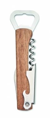 Logotrade promotional product image of: 3 in 1 bamboo bottle opener WOOL