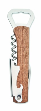 Logotrade promotional item picture of: 3 in 1 bamboo bottle opener WOOL